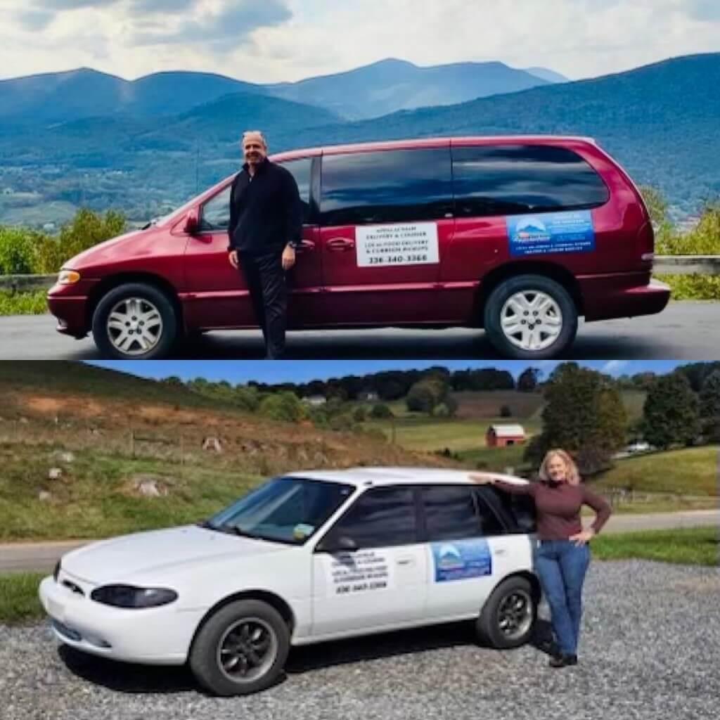 Eric and Maggie - Appalachian Delivery & Courier